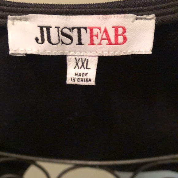 🌟JUST FAB Citrine /black dress size XXlarge🌟 - Picture 5 of 5